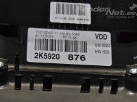 Volkswagen Caddy (2K) Combi-instrument (gasoline) Part code: 2K5920876X
Body type: Mahtuniversaal