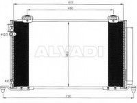 Toyota Avensis (T25) 2003-2008 air conditioning radiator