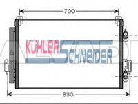 Mitsubishi Space Wagon 1998-2004 air conditioning radiator