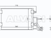 Audi A4 (B5) 1994-2001 air conditioning radiator