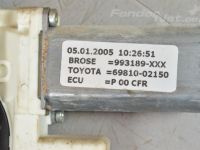 Toyota Corolla Door window regulator, right front (el.)(kit) Part code: 69810-02150
Body type: Universaal
En...