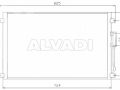 Dodge Caravan 2001-2007 air conditioning radiator