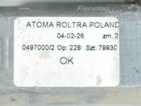 Door window regulator, right front (man) Fiat Panda / 01.2003-12.2012
Part code: 5184638...